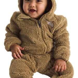 The North Face Tan Fleece Baby Footie
